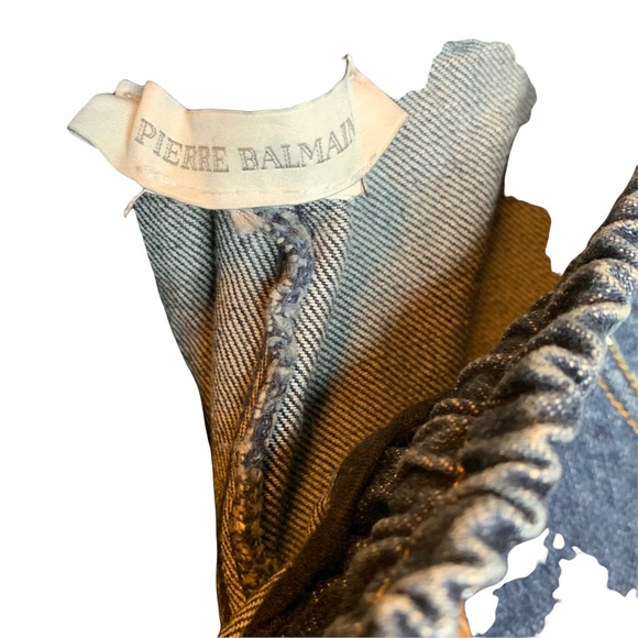 PIERRE BALMAIN Drawstring Oversized Distressed - Picture 11 of 11